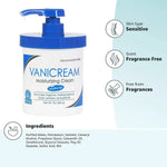 Vanicream Moisturizing Skin Cream for Sensitive Skin 1lb (Pack of 8)