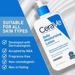 CeraVe Daily Moisturizing Lotion | 8 Ounce | Face & Body Lotion for Dry Skin with Hyaluronic Acid | Fragrance Free