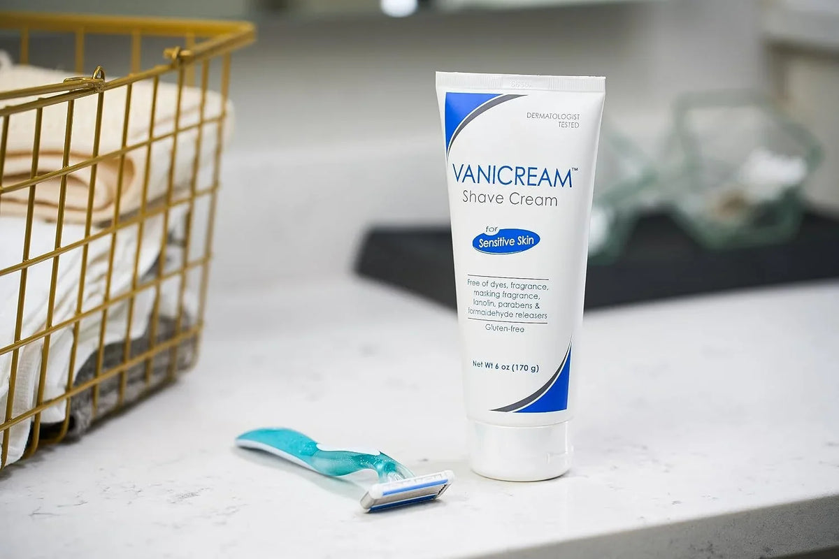Vanicream Shave Cream 6 Oz & Hair Gel 7 Oz | Fragrance & Gluten Free For Sensitive Skin