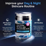 Retinol Collagen Face Serum - Anti-Aging Moisturizer for Women, 1 fl oz