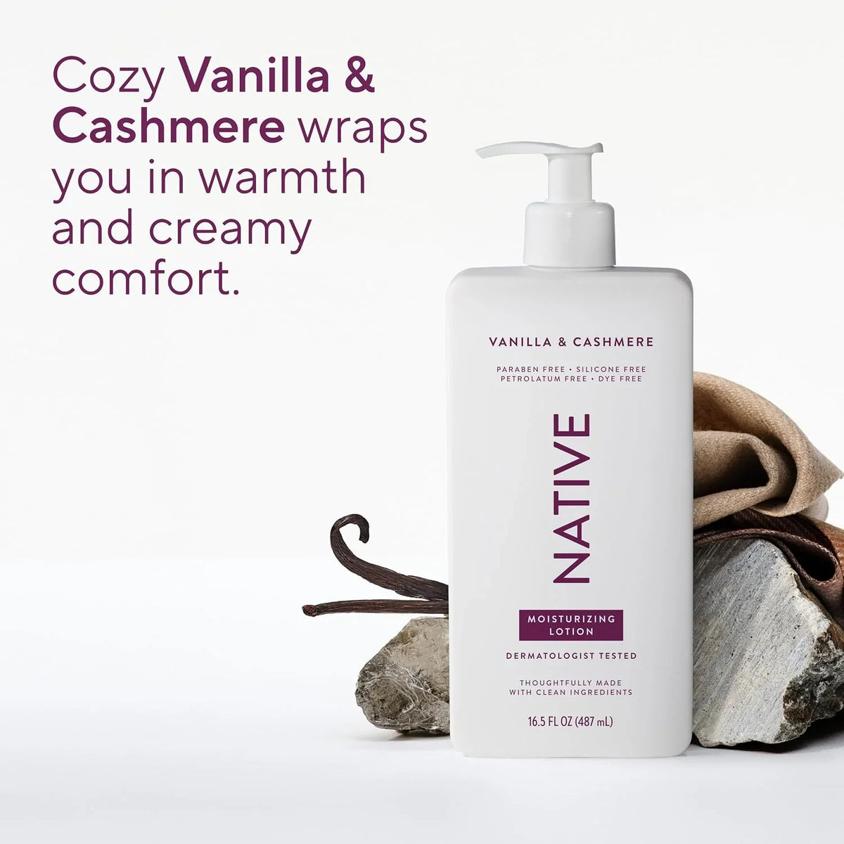 Native Body Lotion for Women & Men, Sea Salt & Cedar Scent, 16.5 fl oz