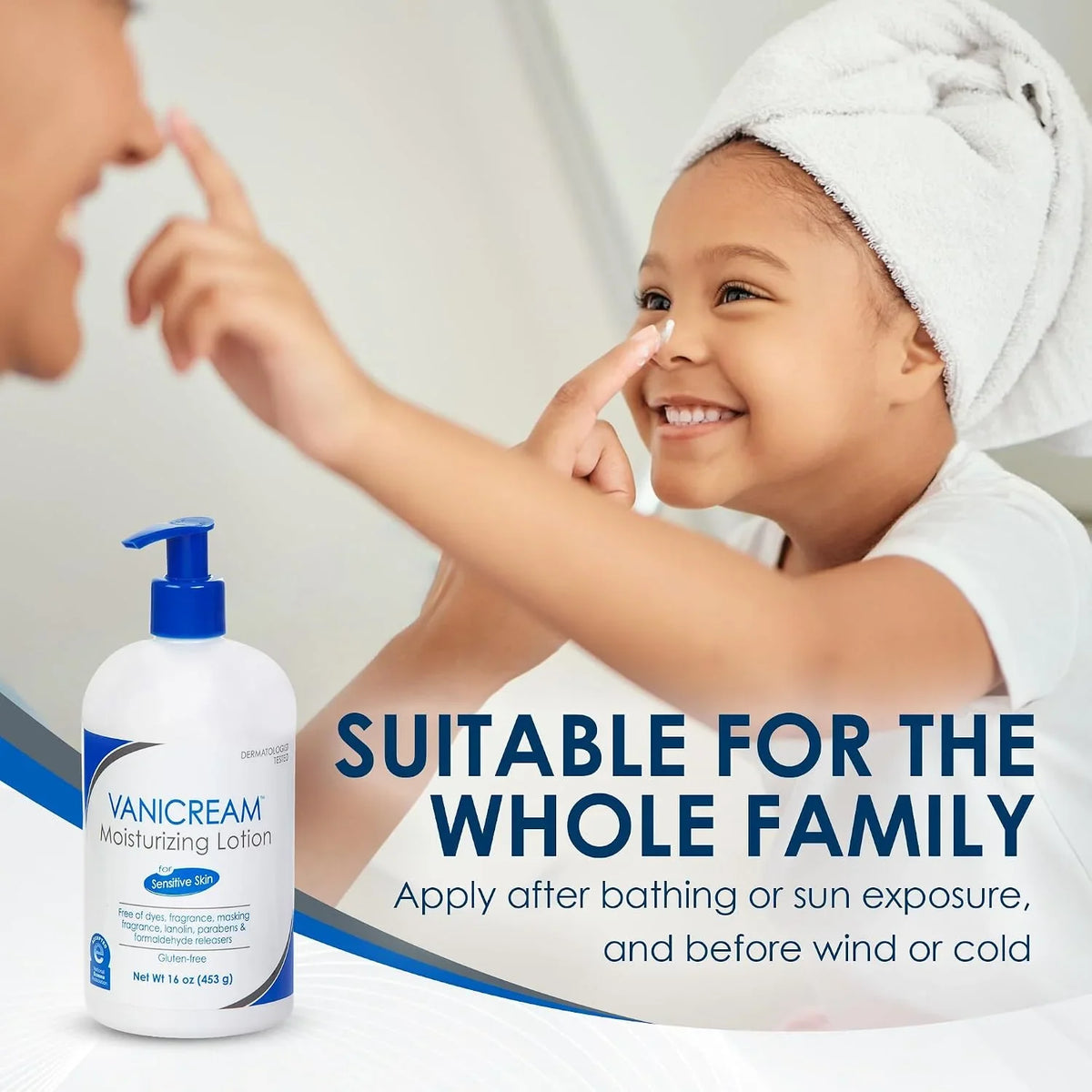 Vanicream Moisturizing Lotion for Sensitive Skin, 16 Ounce (Pack of 3)