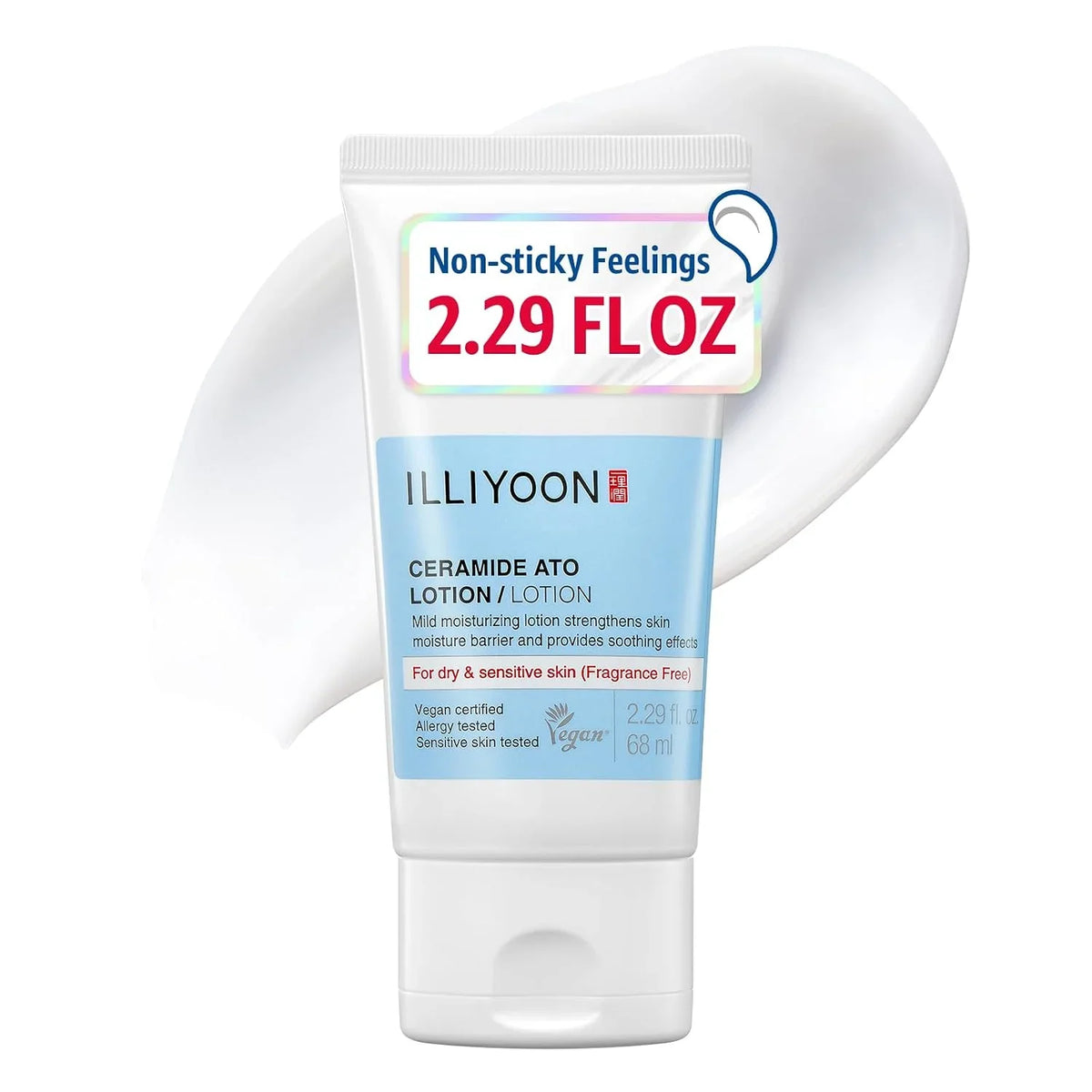 ILLIYOON Ceramide Ato Lotion 528ml(17.85oz) | Daily Moisturizing Lotion for All Skin Types | Deep Moisturizing and Soothing Effect | Korean Skin Care