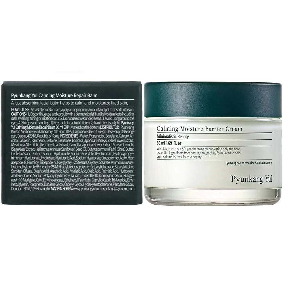 Pyunkang Yul PKY Calming Moisture Barrier Cream Instantly Soothes Sensitive Skin, Hyaluronic Acid & Ceramide for Hydration, Vegan, Korean Skincare (1.69 Fl. Oz, 50ml)