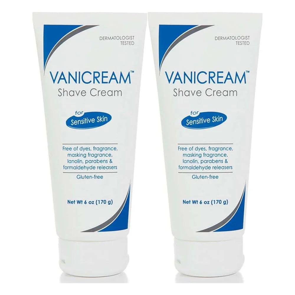 Vanicream Shave Cream for Sensitive Skin, 6oz, 2-Pack