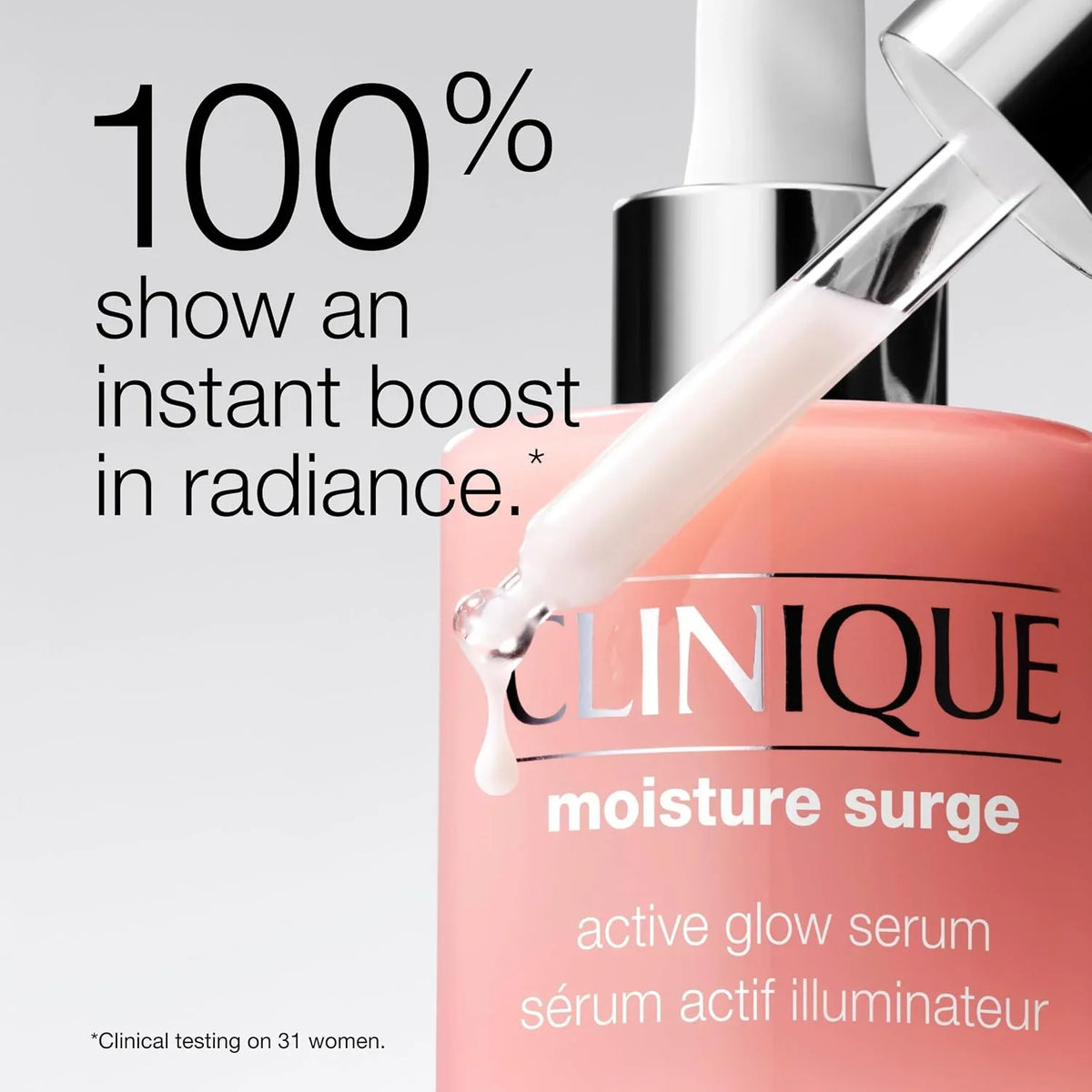 Clinique Moisture Surge 100H Auto-Replenishing Hydrator Oil Free Face Moisturizer | With Hyaluronic Acid, Aloe Bioferment and Vitamins C + E | For All Skin Types | Hydrating + Moisturizing