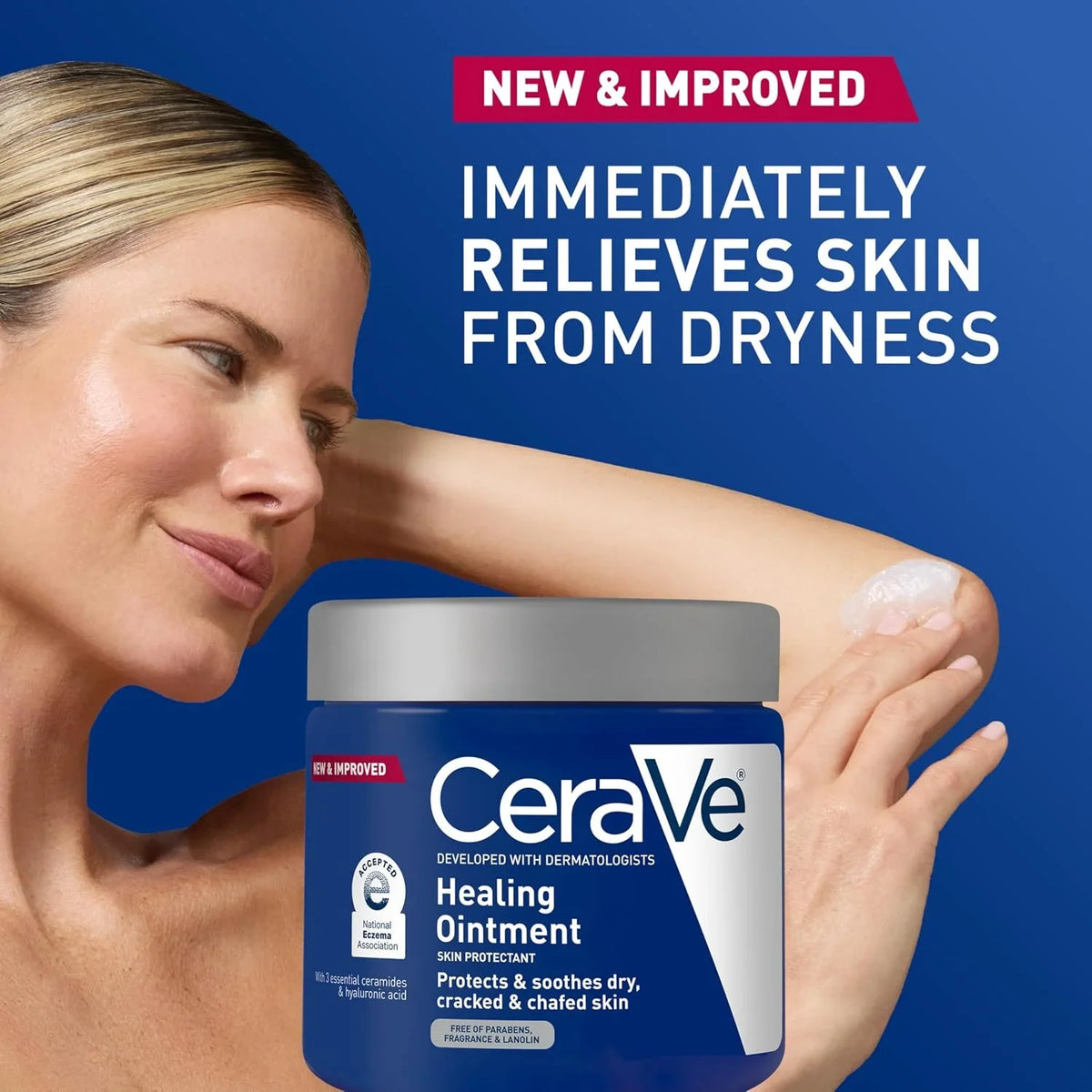 CeraVe Healing Lip Balm, Hydrating Hyaluronic Acid Lip Treatment, 0.7oz