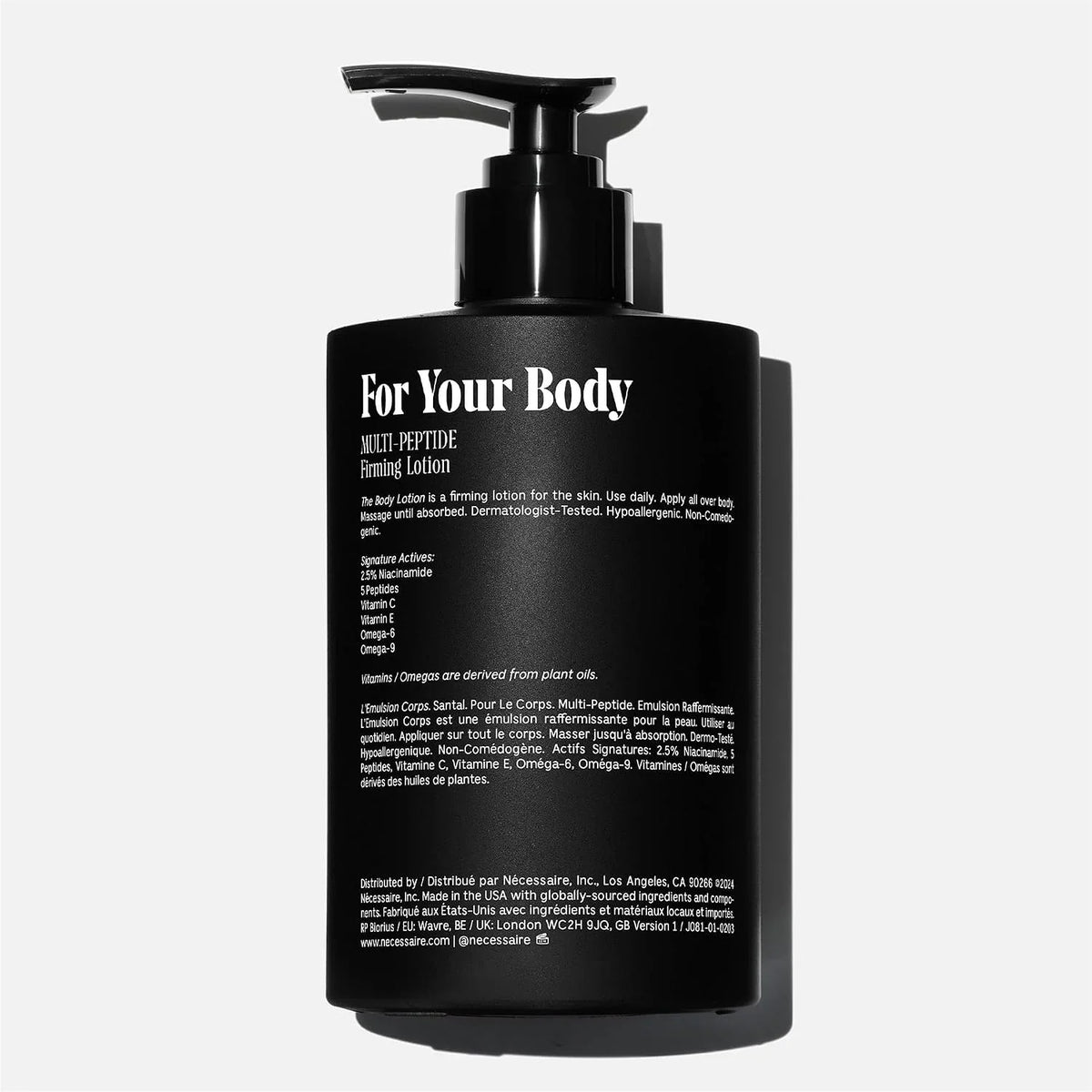 The Body Lotion Santal. Multi-Peptide Firming Body Lotion With Niacinamide