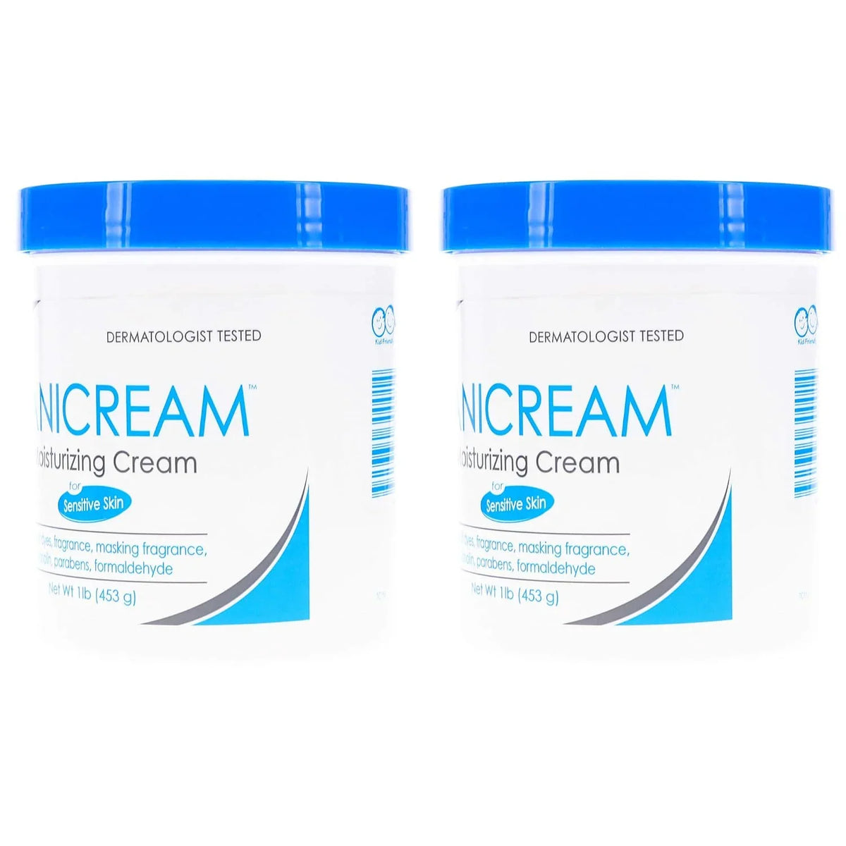 Vanicream Moisturizing Skin Cream, 16 Ounces (Pack of 2)