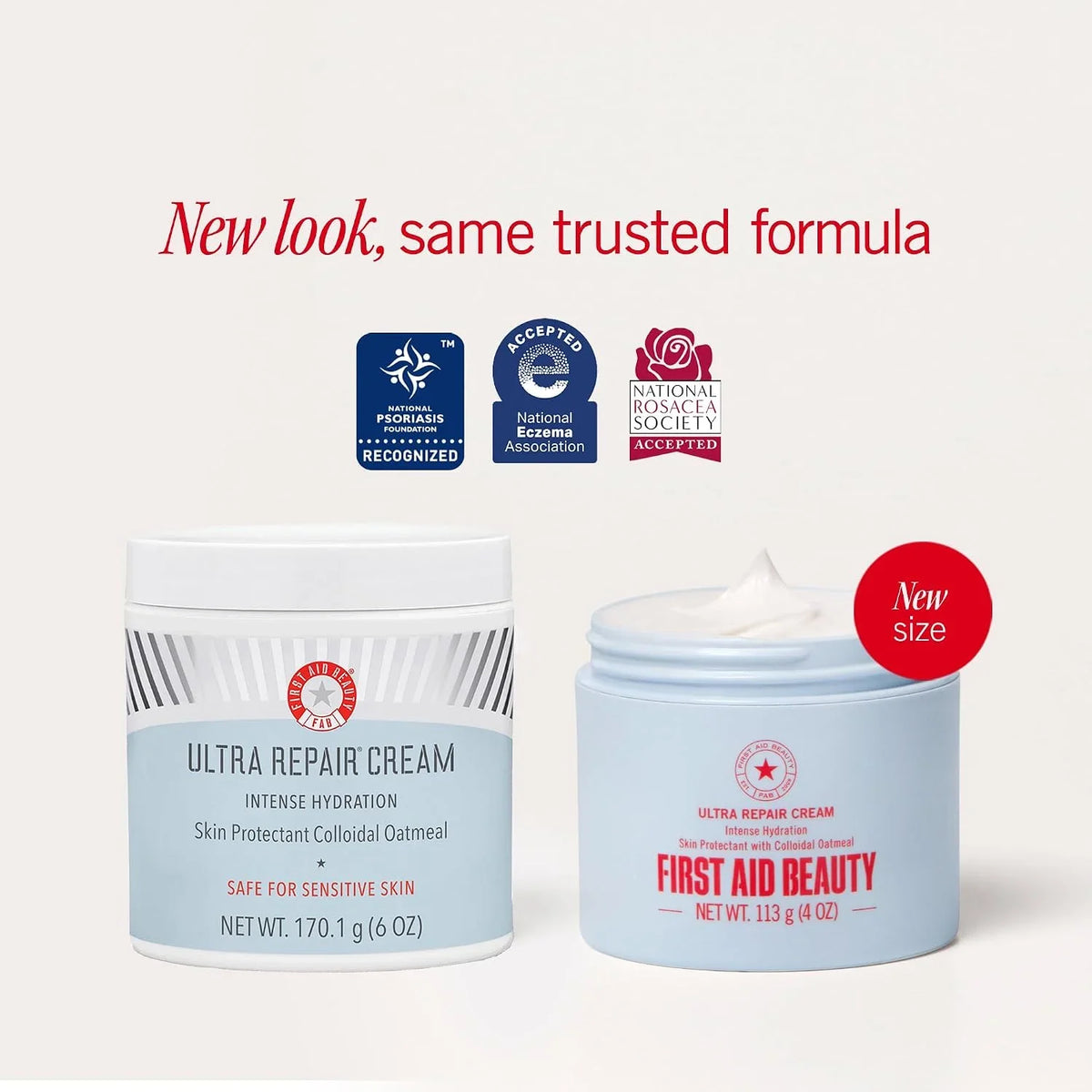First Aid Beauty Ultra Repair Cream, Face Body Barrier Repair Moisturizer