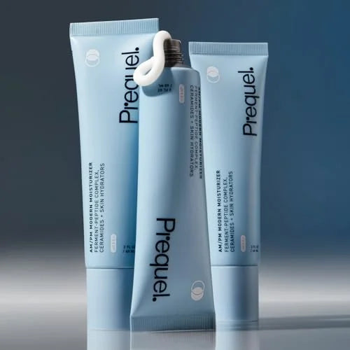 Prequel Skin AM/PM Modern Moisturizer – Hydrating Face Cream with Peptides, Ceramides & Glycerin for Dry, Sensitive, or Combination Skin – Non-Greasy Moisturizer for Barrier Support (Pack of 2)