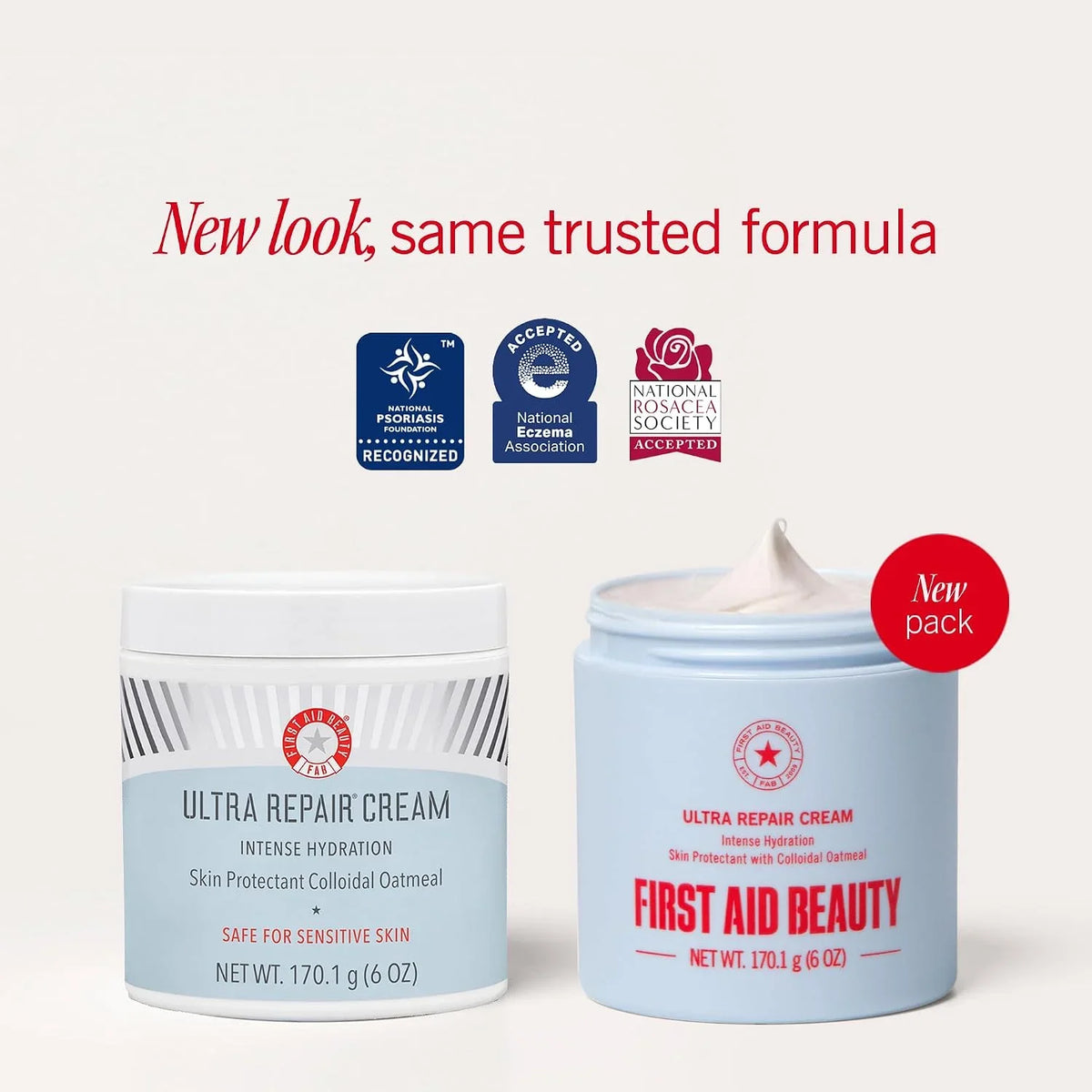 First Aid Beauty Ultra Repair Cream, Face Body Barrier Repair Moisturizer