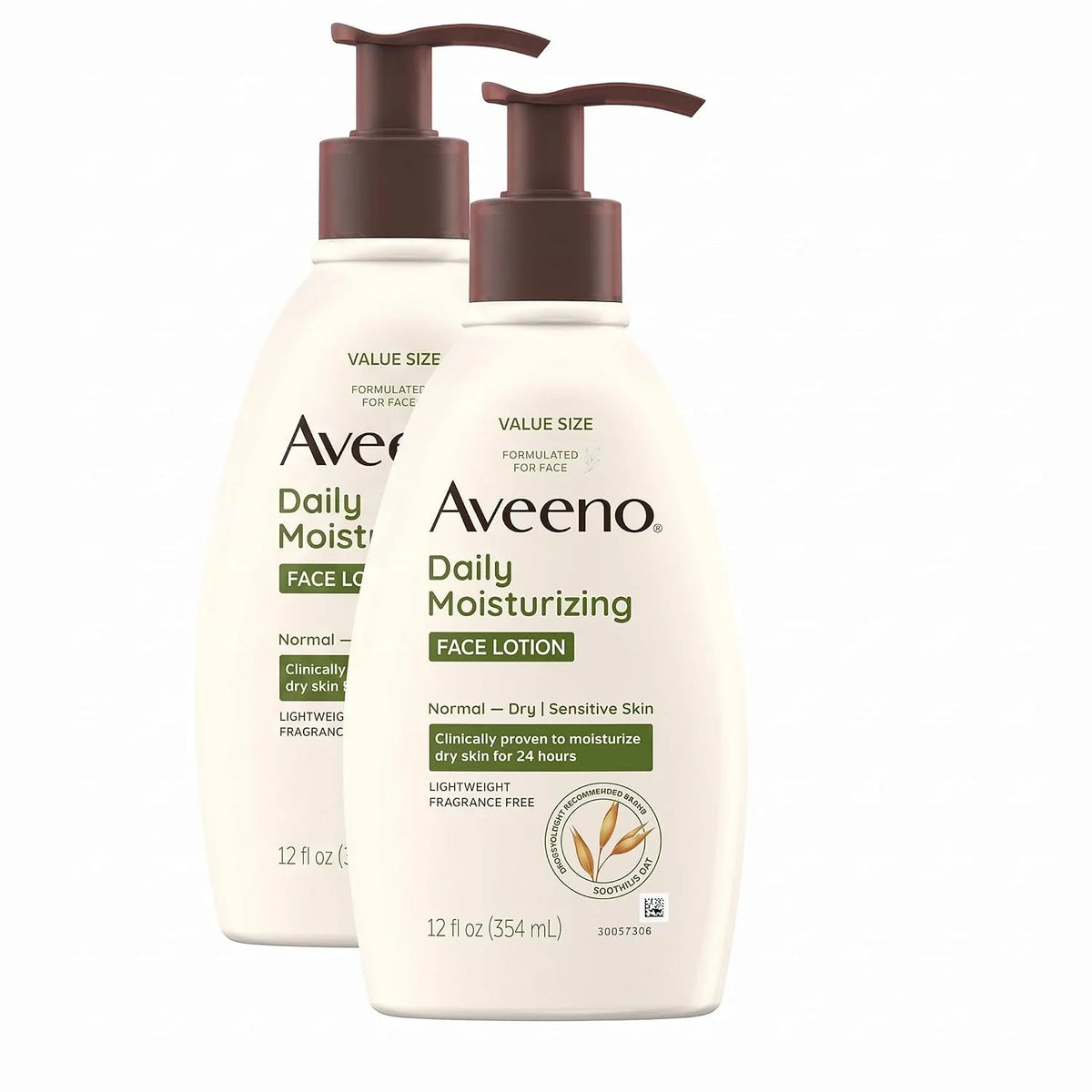Aveeno Daily Moisturizing Face Lotion, Fragrance Free, 12 fl. oz