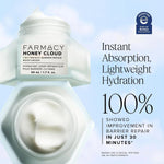 Farmacy Ceramide Face Moisturizer - Honey Halo Ultra Hydrating Facial Moisturizer with Buckwheat Honey + Ceramides - Helps Restore Barrier + Replenish Dryness - Plumping Skin Care for Dry Skin (50ml)