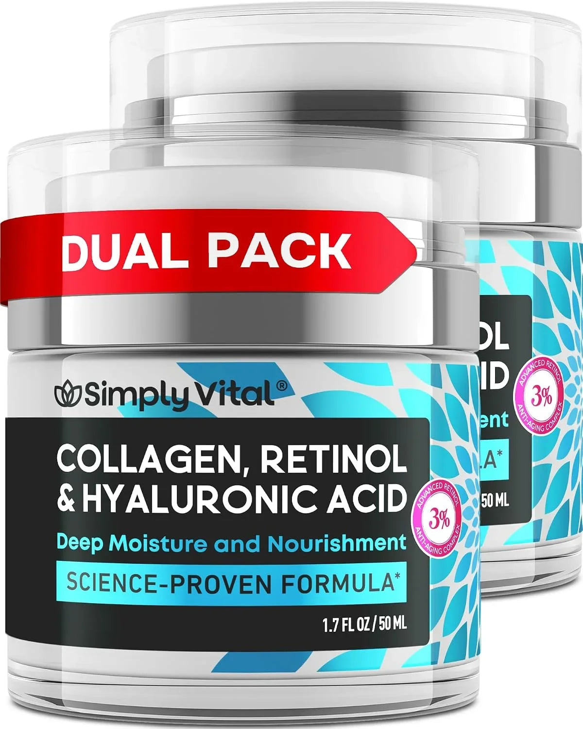 Retinol Collagen Face Serum - Anti-Aging Moisturizer for Women, 1 fl oz