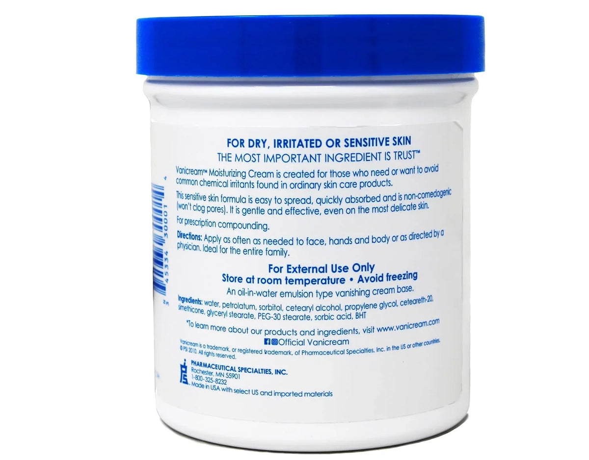 Vanicream Daily Facial Moisturizer 3 fl oz & Moisturizing Cream 16 oz Kit