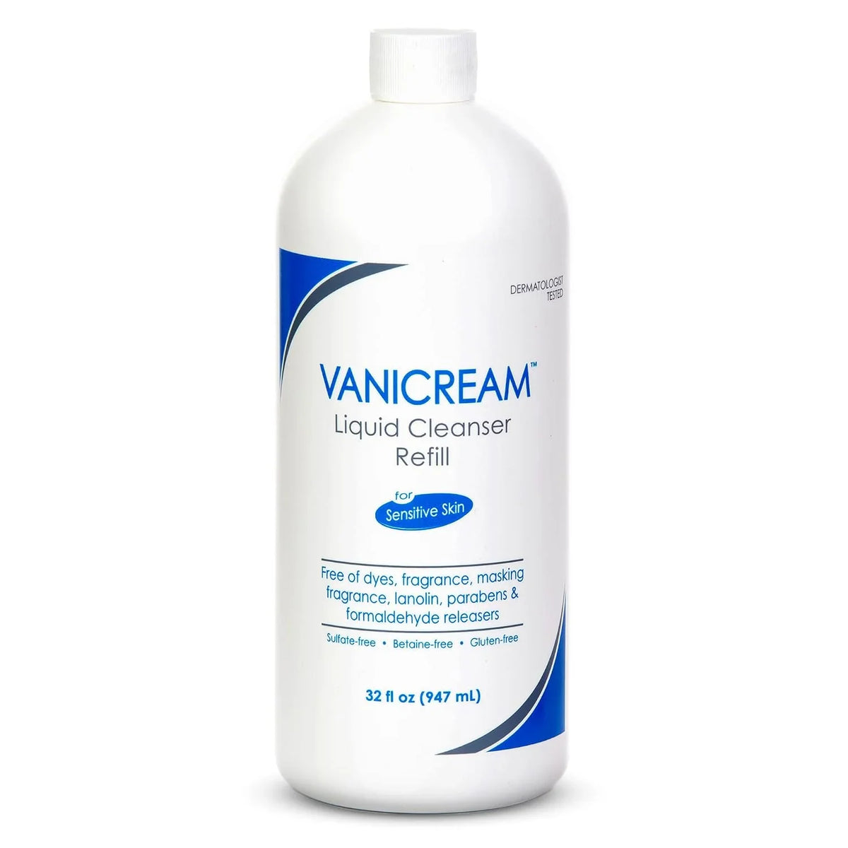 Vanicream Liquid Cleanser Refill, Gentle Body & Face Wash, 32 Fl Oz
