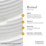 Advanced Clinicals Retinol Body Lotion + Brightening Vitamin C Lotion 2pc Skincare Set For Women & Men | Body Cream & Face Moisturizer Set Helps Improve The Look Of Dark Spots & Uneven Skin Tone, 2PC