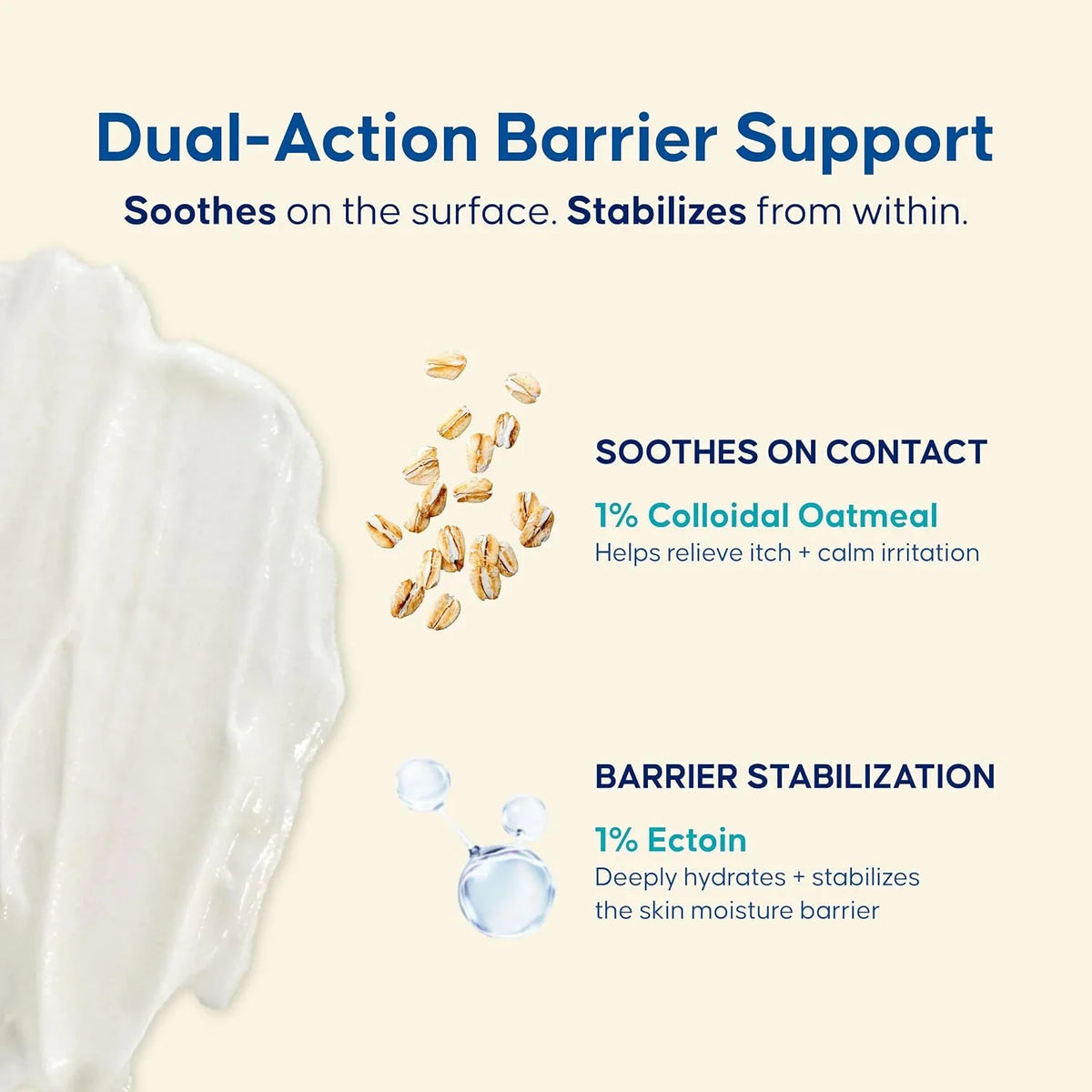 Triple Paste Derma Eczema Barrier Cream, Colloidal Oatmeal & Ectoin, 7 oz