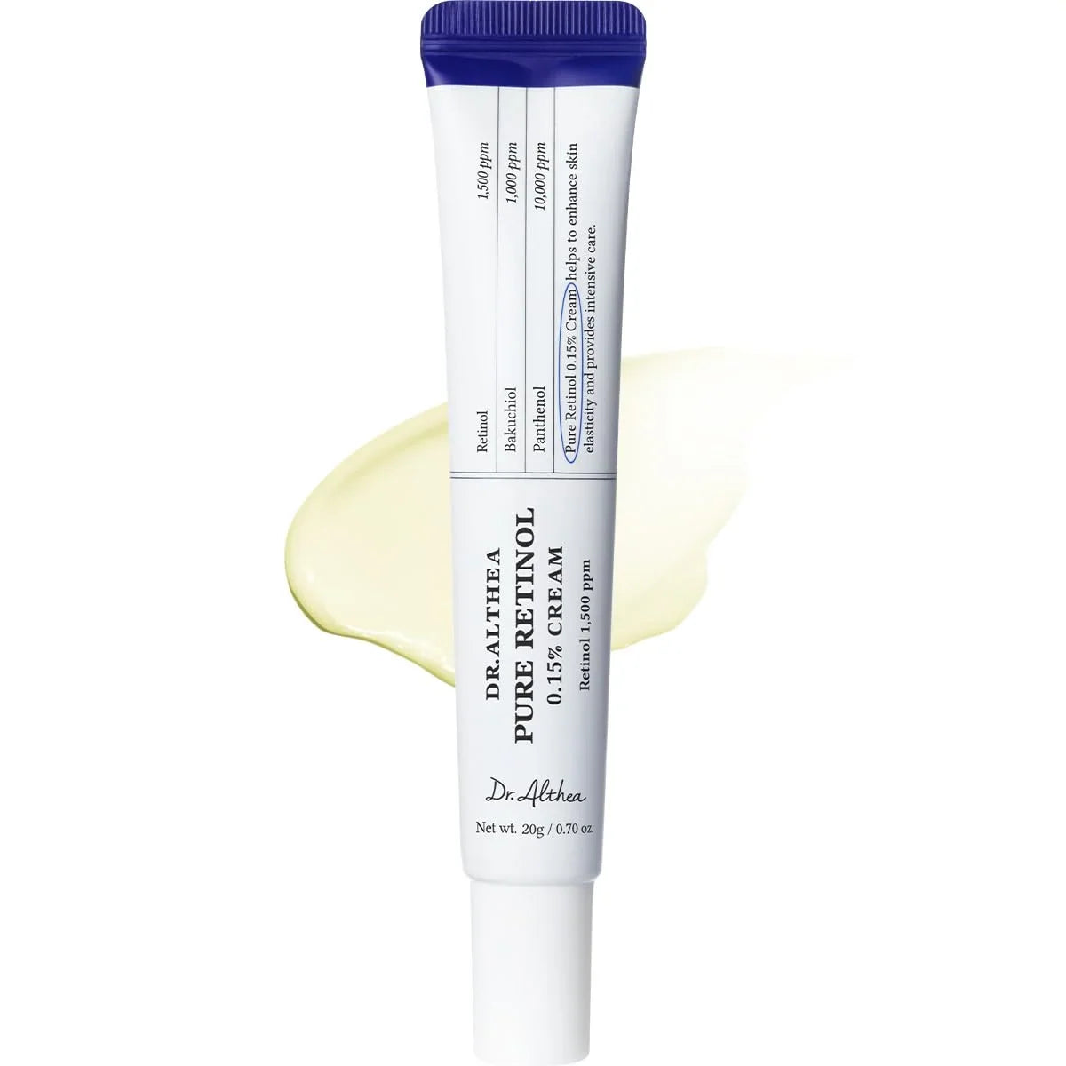 Dr.Althea Pure Retinol 0.15% Cream, Korean Vegan Skin Care, 0.70 Fl Oz