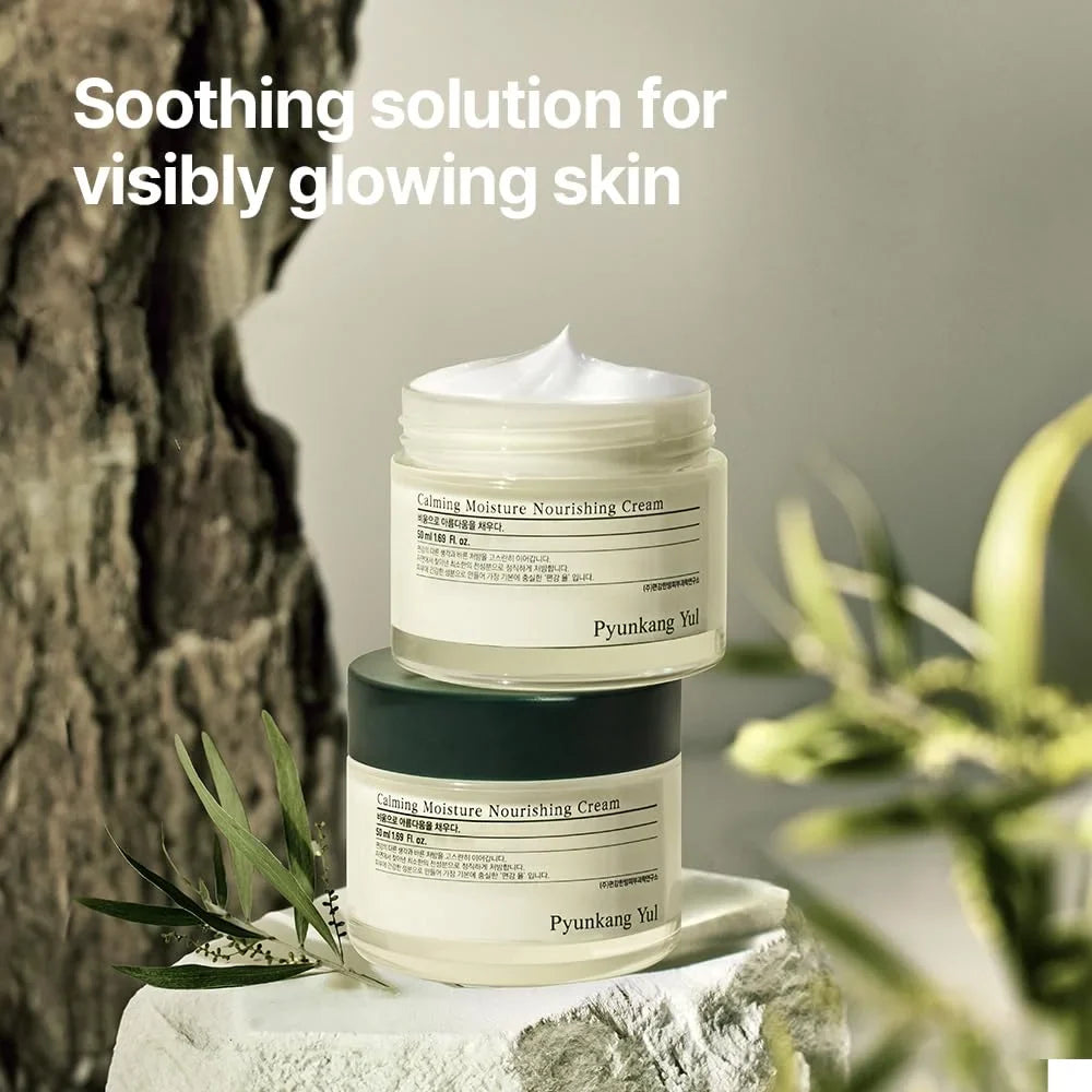 Pyunkang Yul PKY Calming Moisture Barrier Cream Instantly Soothes Sensitive Skin, Hyaluronic Acid & Ceramide for Hydration, Vegan, Korean Skincare (1.69 Fl. Oz, 50ml)