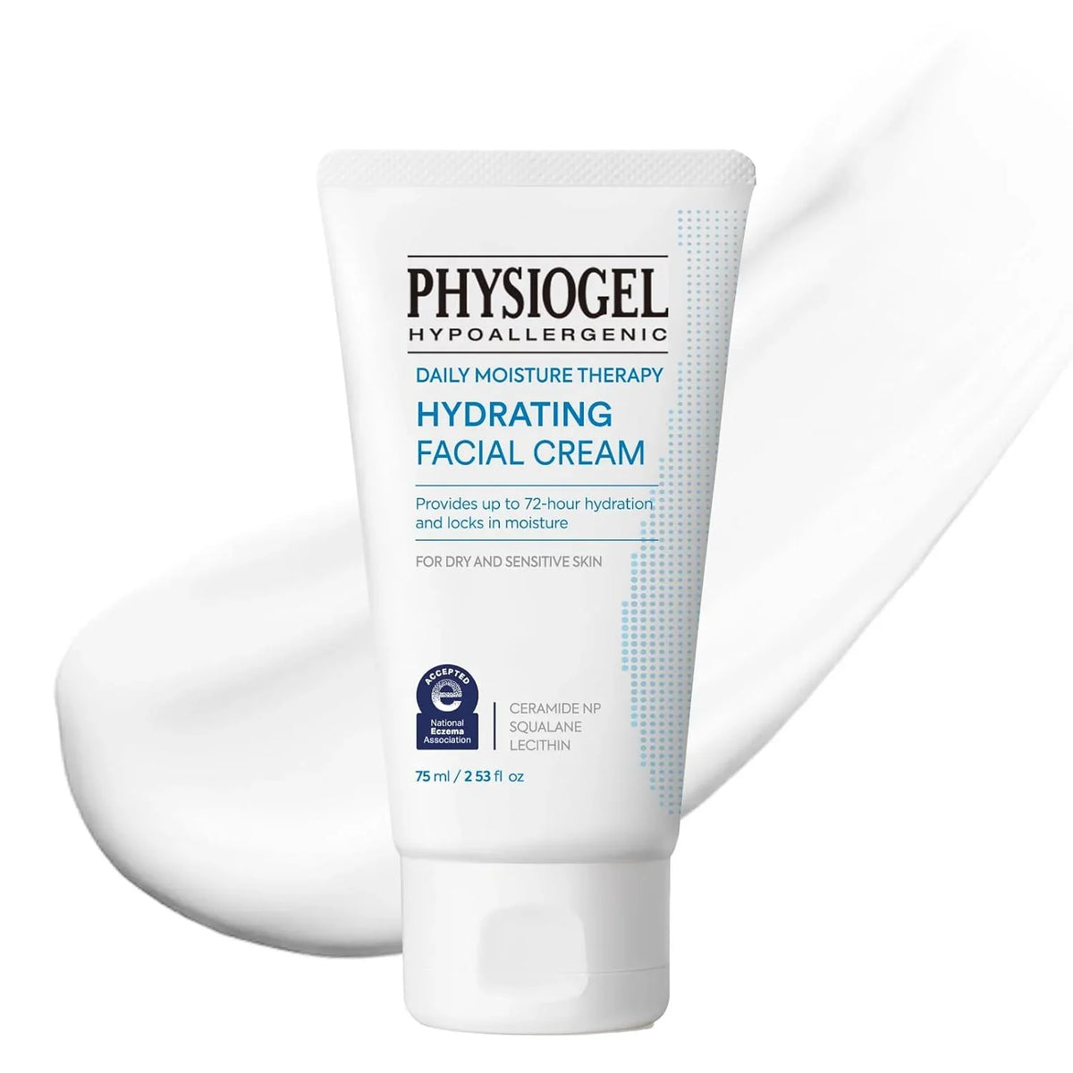 PHYSIOGEL Daily Moisture Therapy Hydrating Facial Cream, Lightweight Face Moisturizer with Ceramide, 72H Lasting Hydration, For Dry & Sensitive Skin, 5 fl. oz. (Pack of 2)