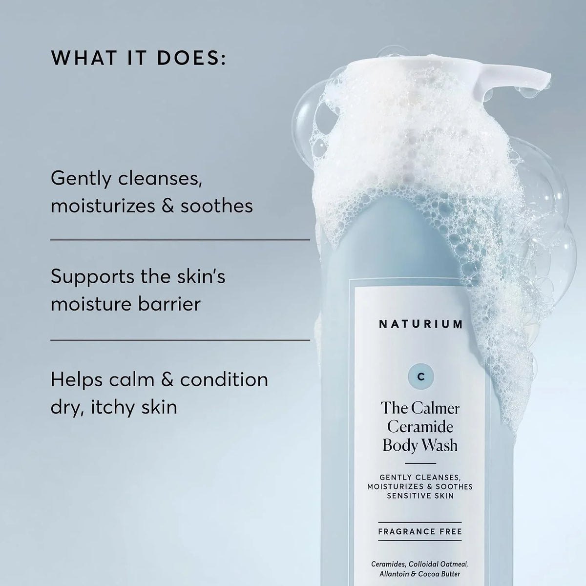 Naturium The Multi-Vitamin Daily Nutrients Body Wash, Hydrating Cleanser, 16.9 oz